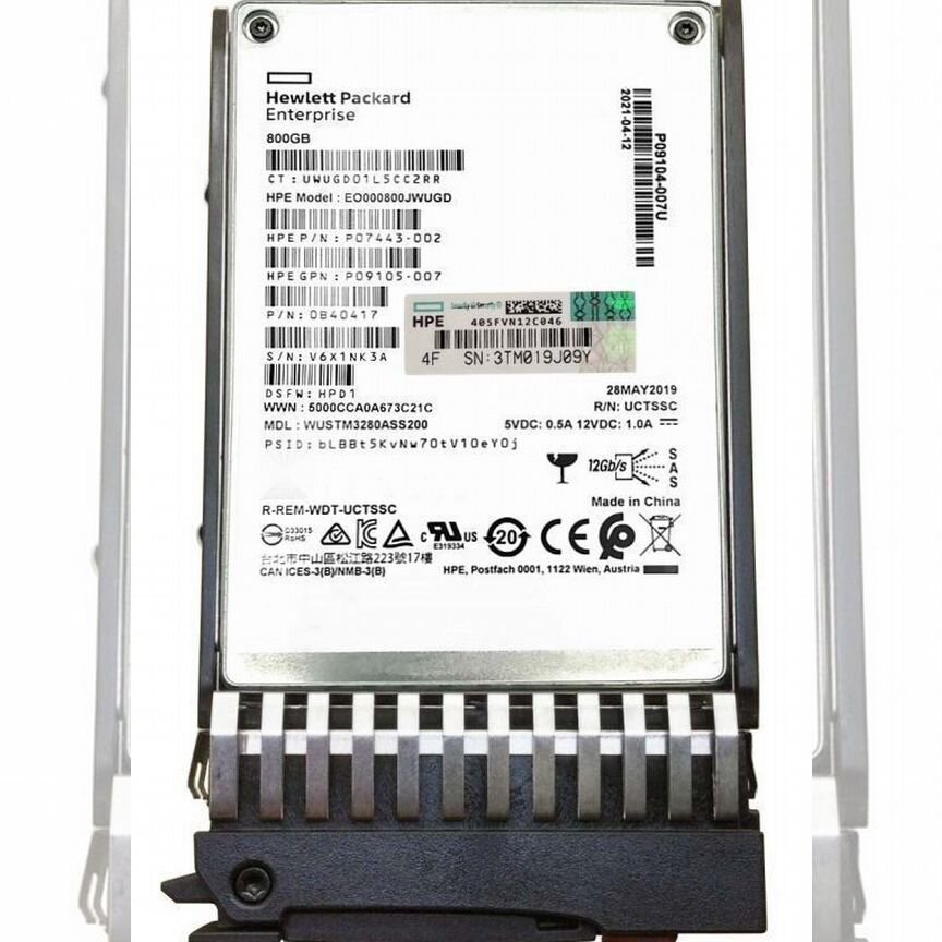 [741171-001] Жесткий Диск Hp 800gb Sas 2,5" Ssd 741171-001