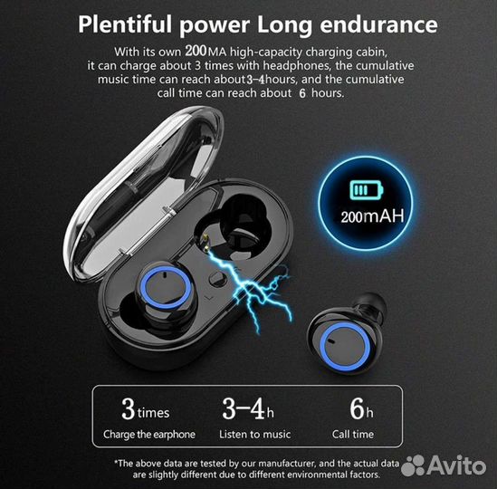 Беспроводные наушники Bluetooth новые