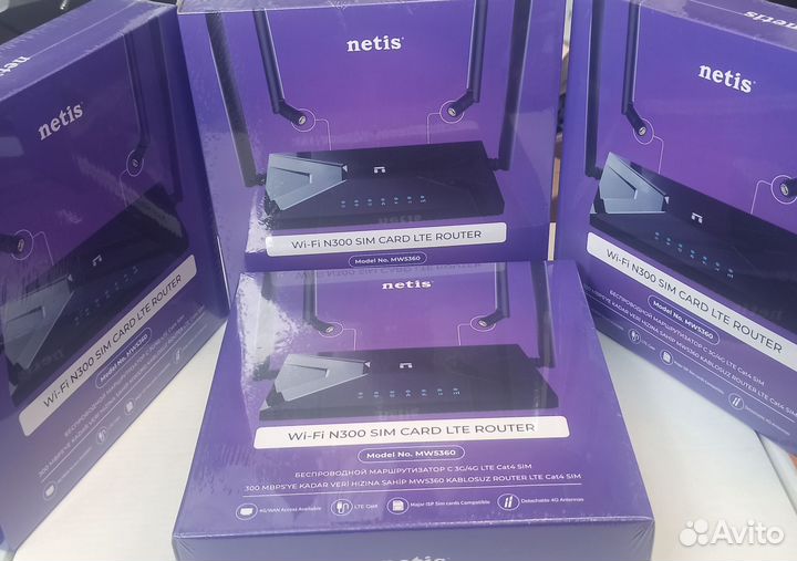 Роутер Netis MW5360, поддержка SIM карт, LTE cat 4