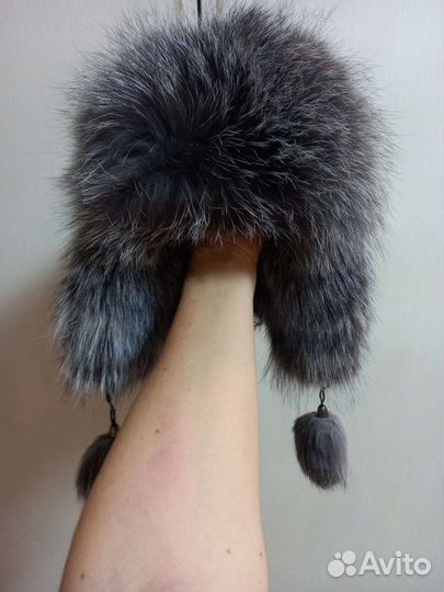 Шапка чернобурка 6-10лет