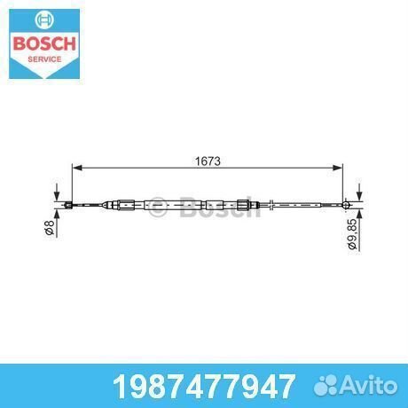 Трос 1987477947 bosch