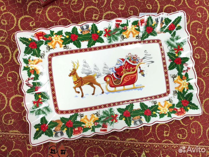 Новогоднее блюдо в стиле villeroy&boch