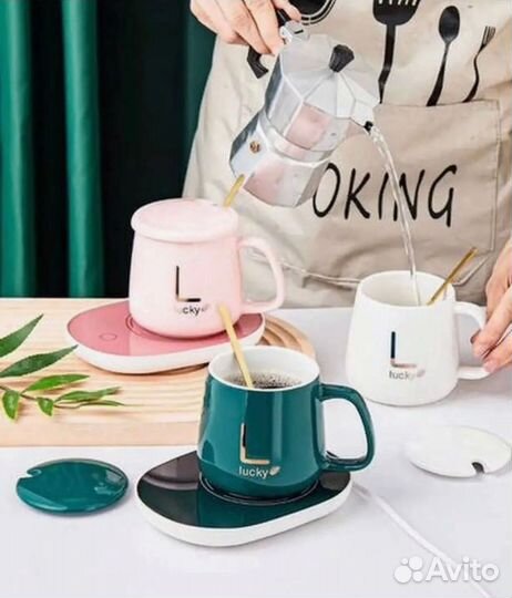 Кружка с подогревом в подарочной упаковке