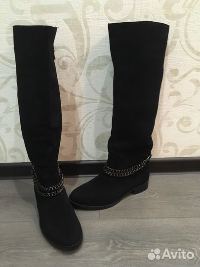 Сапоги замшевые, Еврозима новые