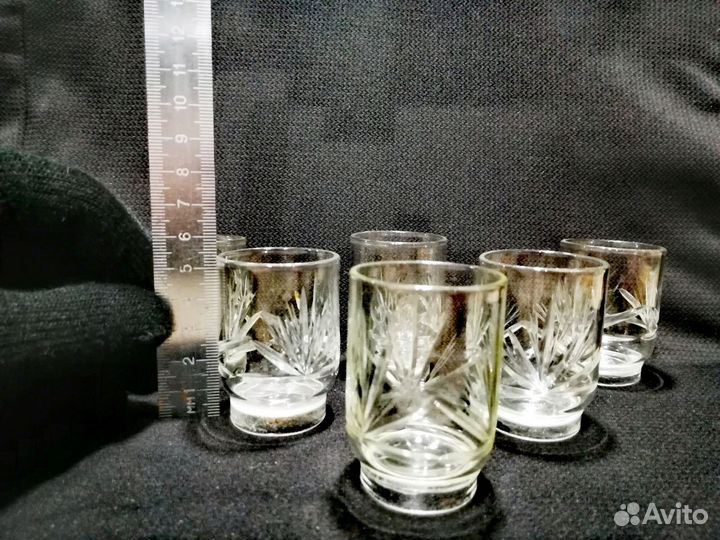 СССР, стопки, хрусталь, рюмки
