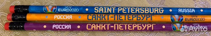 Набор простых карандашей 27 штук Уефа Евро 2020