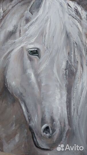 Картина маслом Лошадь из снов. Интерьерная картина