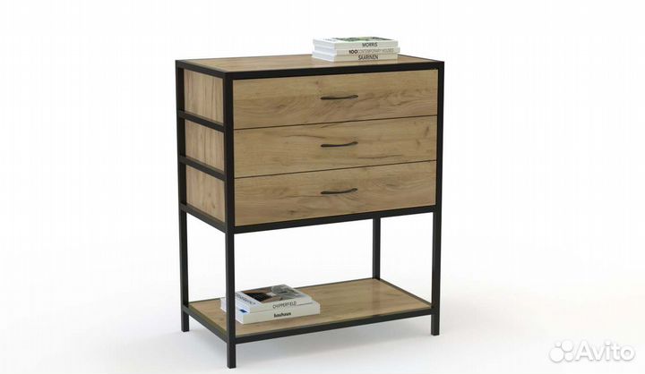 Комод с ящиками на ножках лофт