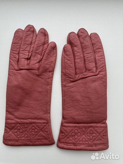 Перчатки кожаные