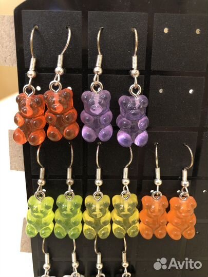 Серьги мишки