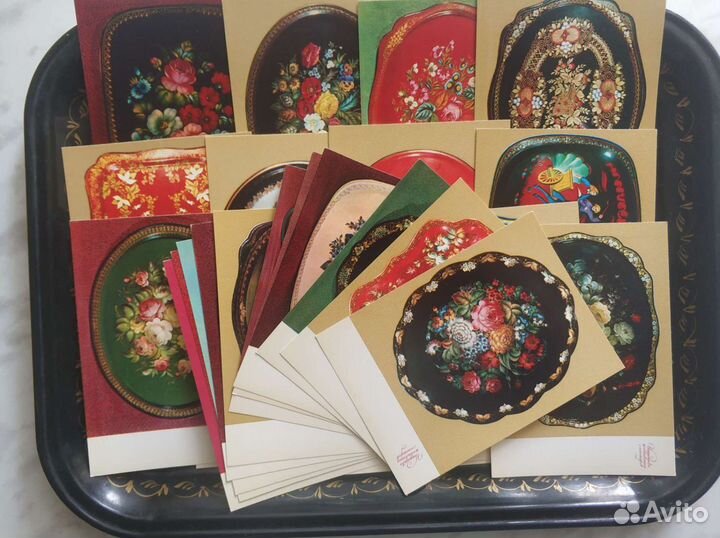 Жостовская роспись поднос СССР