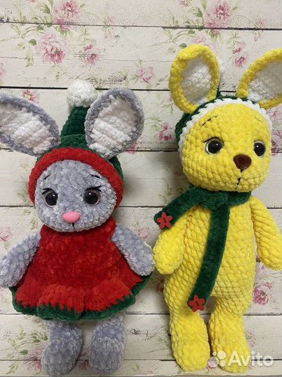 Мягкие игрушки вязанные