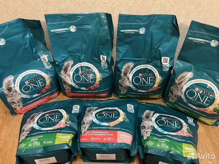 Корм purina one для кошек