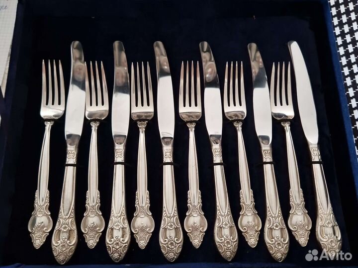 Столовый набор троянда мельхиор