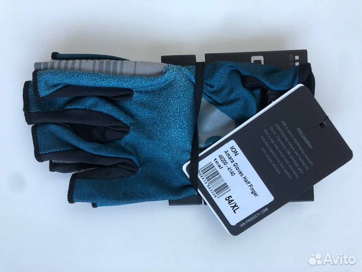 Перчатки ION Amara Half Finger 2022 (Светло-синий