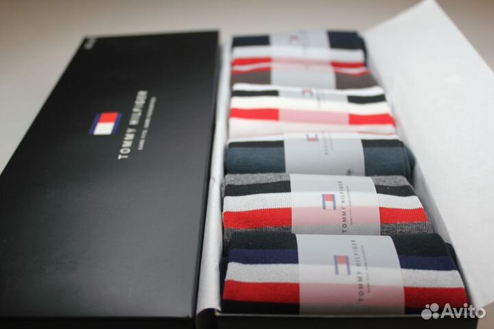 Носки мужские Tommy Hilfiger / набор-коробка 6 пар