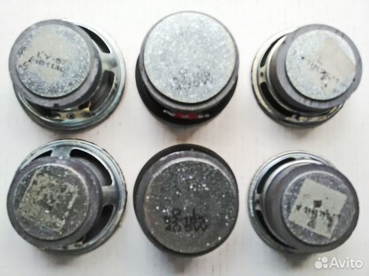 Динамики (4 Ом 5 Вт) от Bluetooth колонок 6 шт