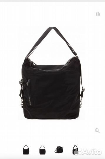 Сумка рюкзак женская Mandarina Duck Hunter черная