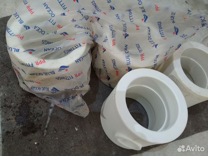 Отводы тройники 110х40х110, заглушки d-63 mm