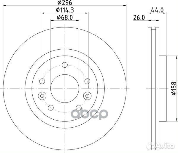 Диск тормозной перед ND2049K nisshinbo