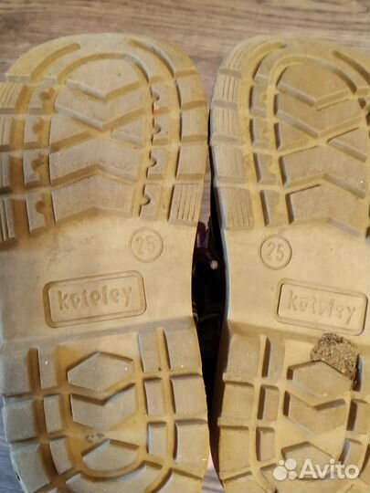 Ботинки демисезонные для девочки 25 размер