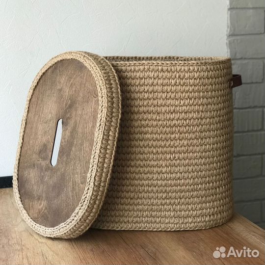 Корзинки из джута и полиэфирного шнура