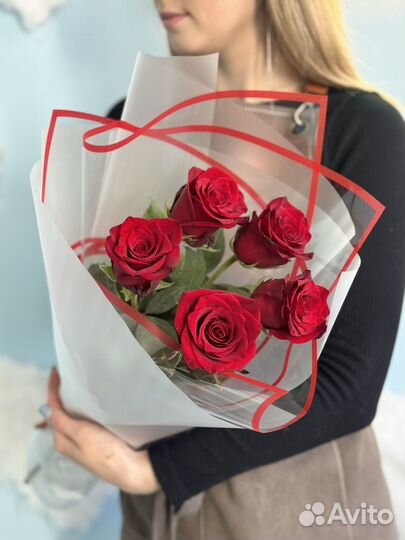 Красные розы Эквадор премиум