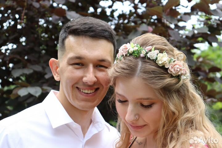 Венок на голову из цветов