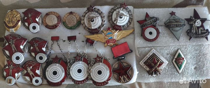 Тяжелые значки СССР стрельба