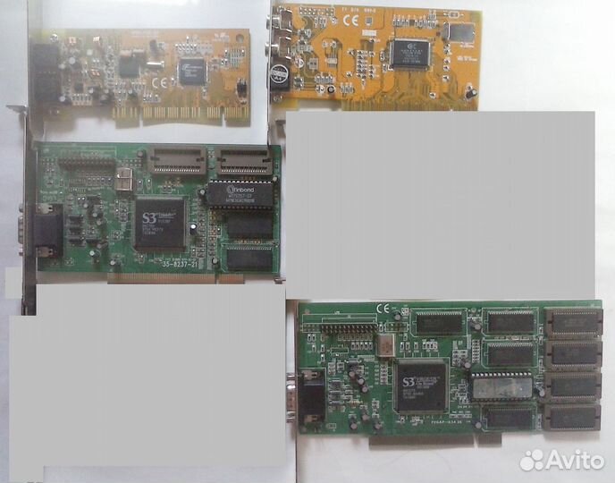 Видео ISA (EGA, VGA), PCI, AGP, PCI-e