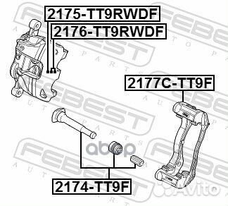 Скоба суппорта ford transit 06- пер. 2177C-TT9F