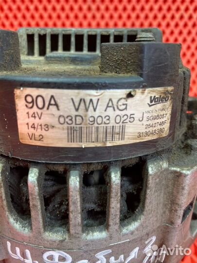 Генератор Skoda Fabia 5J2 cgpa 2013