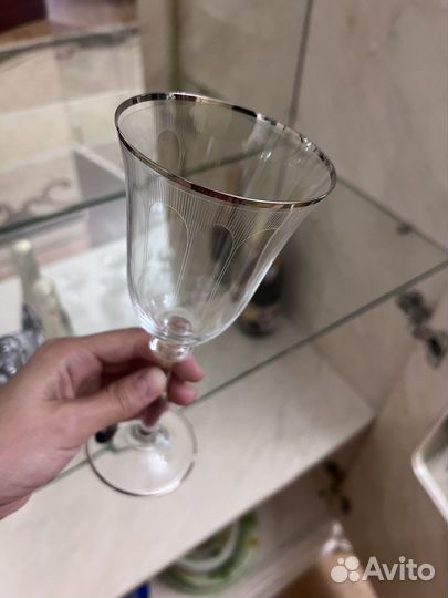 Бокалы богемское стекло