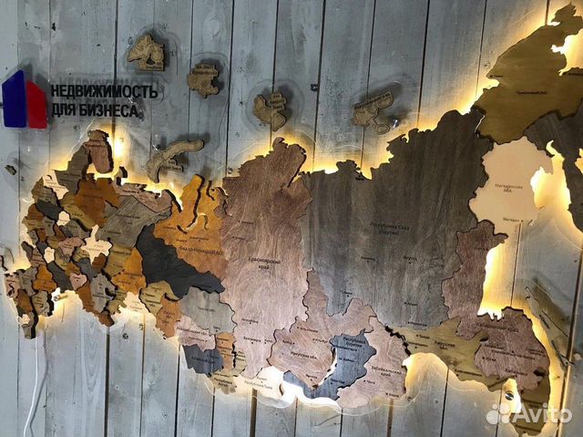 Карта мира из дерева(панно на стену) объявление продам