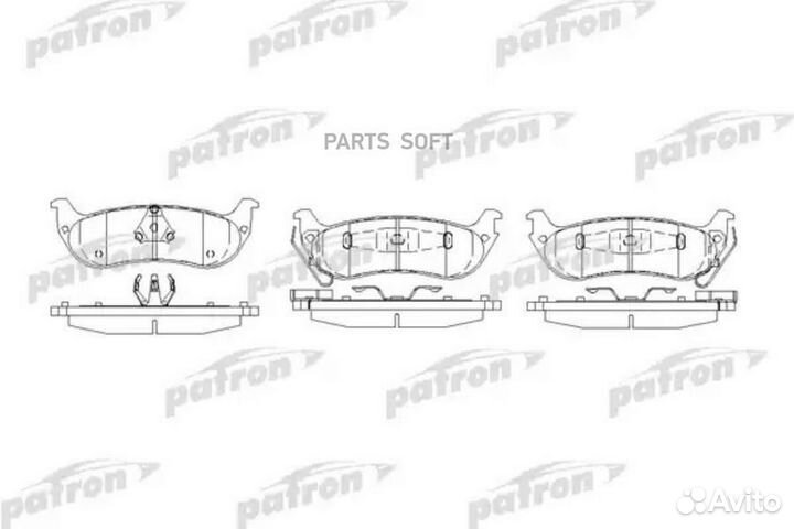 Patron PBP7001 Колодки тормозные дисковые