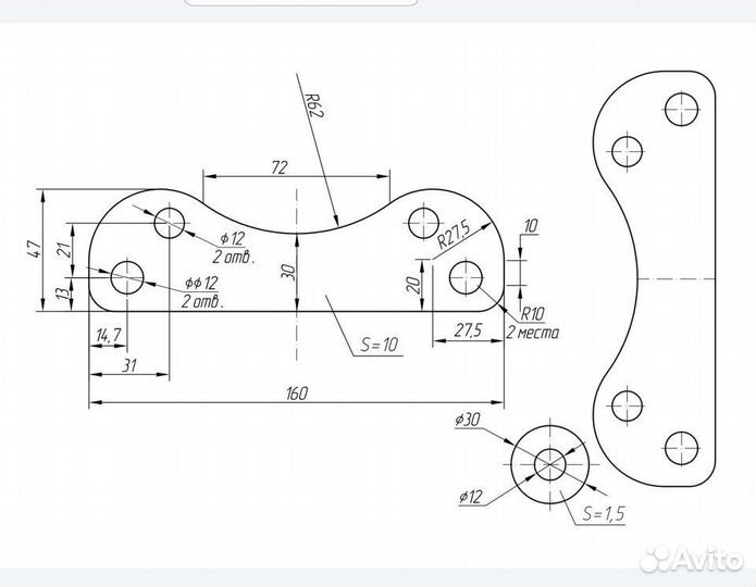 Пластины для тормозов от Toyota BZ-R для Daihatsu