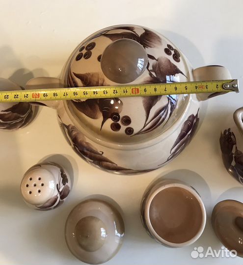 Набор глиняной посуды 9 предметов