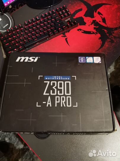 MSI Z390A pro c процессором и памятью 16gb