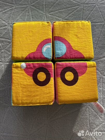 Мягкие кубики 4 шт