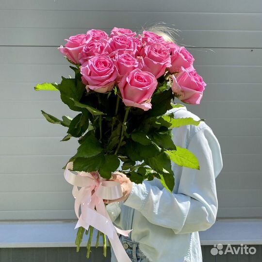 15 роз 50 см