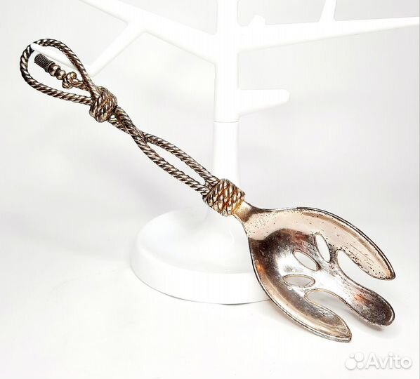 Вилка салатная мельхиор СССР