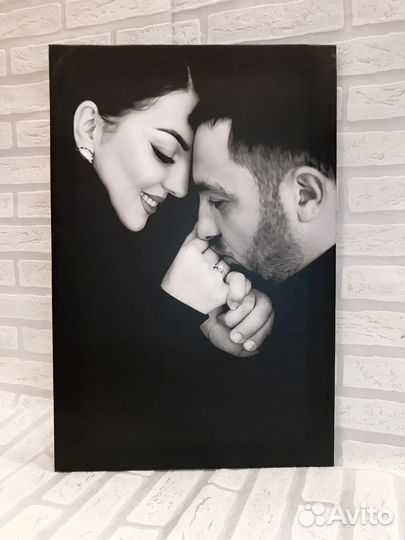 Портрет,Холсты на каркасе,Багетная рамка,Ладелика