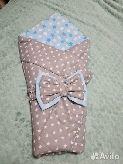 Конверт для выписки новорожденного мальчика