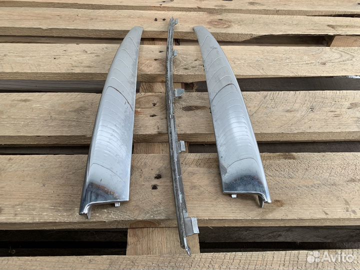 Комплект хром накладок переднего бампера Лагуна 3