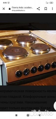 Плита электрическая Ардо