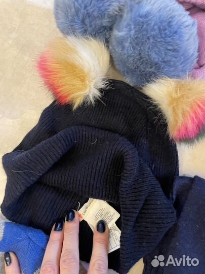 Шапки на девочку 3-5 и подросток 12-14 красивые