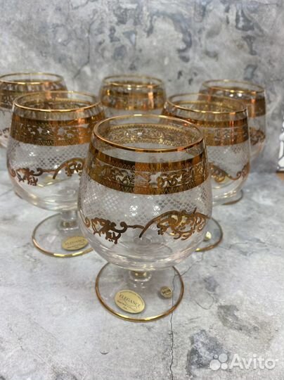 Бокалы для коньяка хрусталь Италия