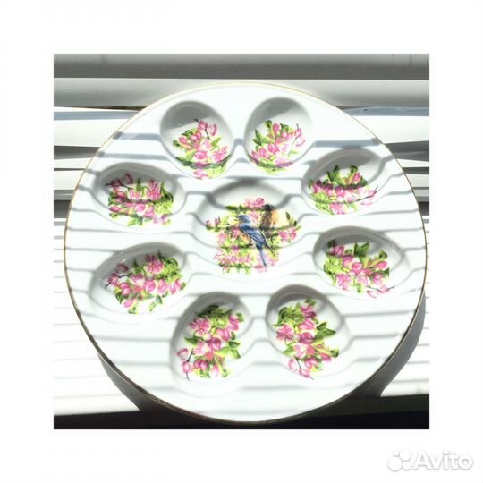 Тарелка для яиц керамика