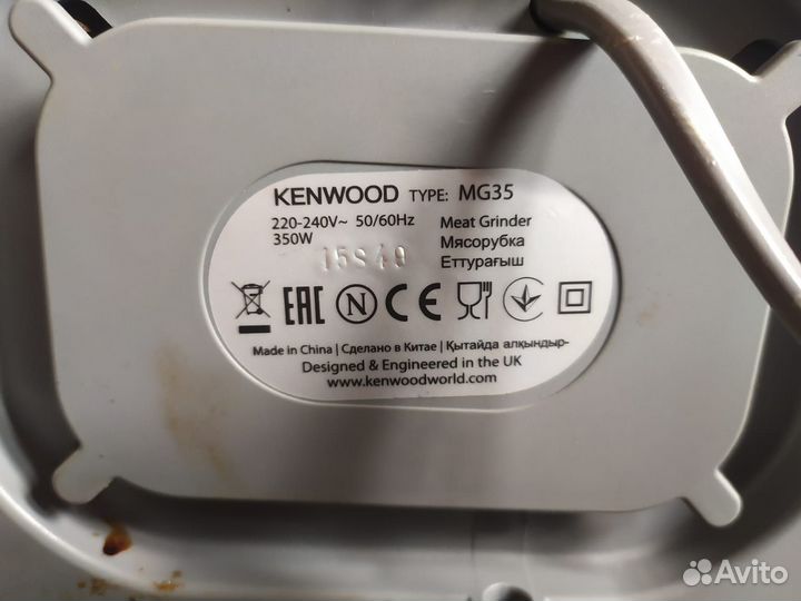 Мясорубка электрическая на запчасти kenwood-mg35