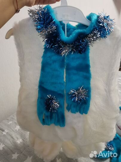 Новогодний костюм снеговик